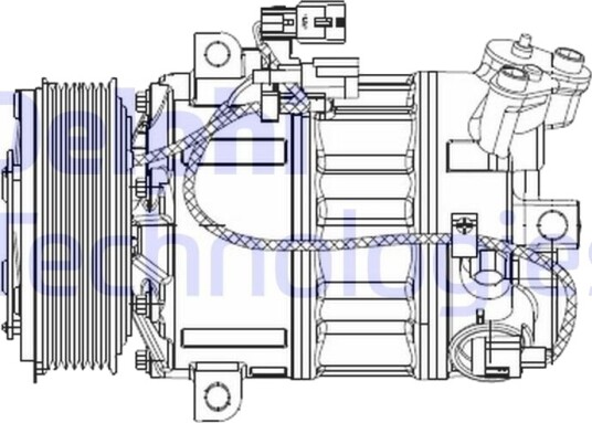 AC kompressor DELPHI CS20477 AC kompressor DELPHI CS20477