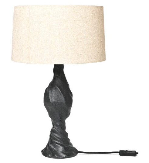 Ferm Living Moltan Bordlampe Black/Natural