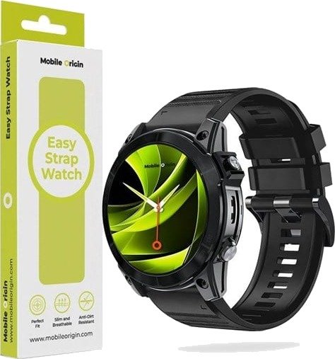Mobile Origin Easy Strap Silicone Watch 26mm Black Mobile Origin Easy Strap Silicone Watch 26mm Black
