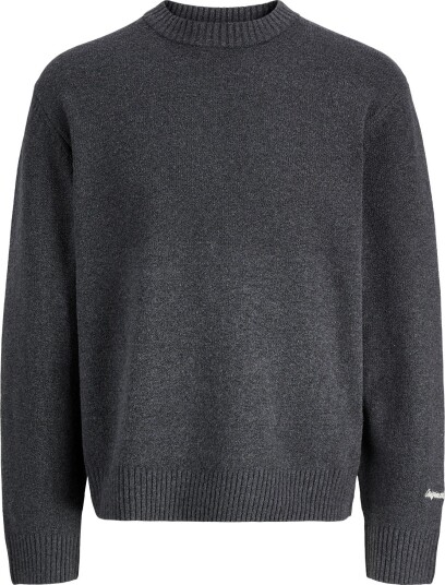 Jack & Jones Jornorrebro Knit Crew Neck Sn   DARK GREY MELANGE   L