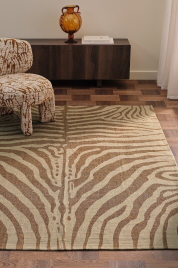 Ellos Home Bomullsteppe Zebra Brun