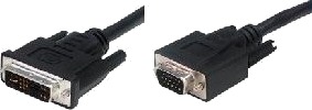 Tecline 3M Vga Dvi-A M/M 3 M Dvi-A Vga D-Sub Hankjønn Hankjønn Sort