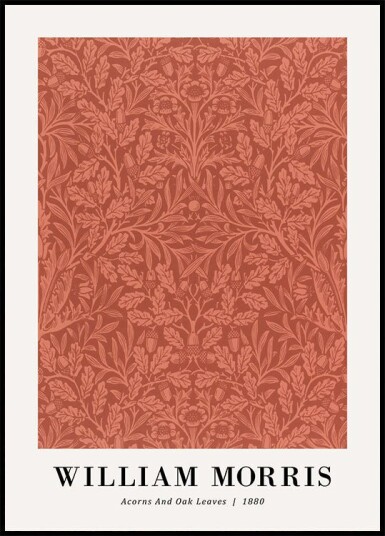 William Morris Acorns and Oak Leaves 1880 Plakat Plakat / 21x30cm