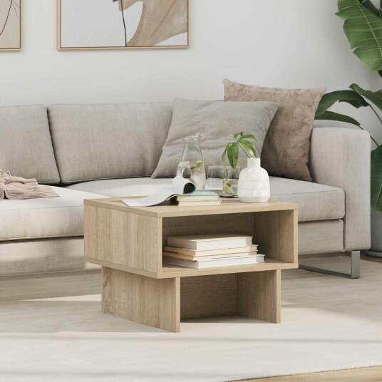 Kaffebord Sonoma eik 48 x 46 x 35 cm Konstruert tre