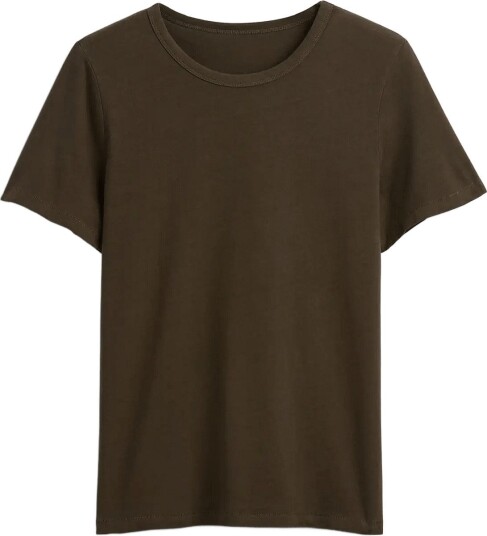 GAP Organic Cotton Vintagesoft T Shirt From The Gap Collection   Brown   S