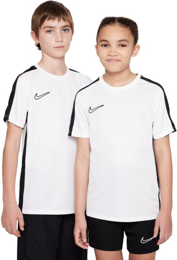 Nike Dri-FIT Academy 23 Top Short Sleeve Br, treningstrøye junior 140 WHITE/BLACK/BLACK