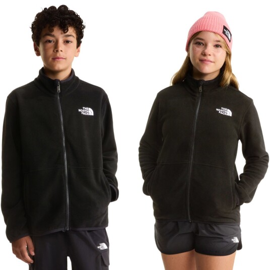 The North Face Glacier Full Zip Fleecetrøye Barn Svart 120 129