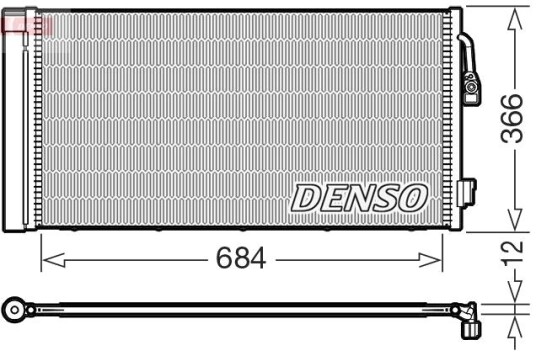 Kondensator, klimaanlegg DENSO DCN05114