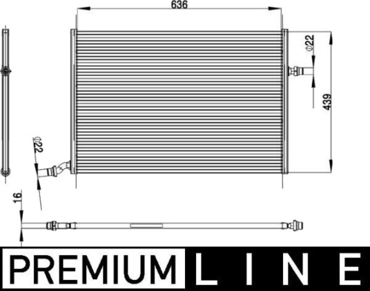 Lavtemperaturkjøler, intercooler MAHLE CIR 26 000P