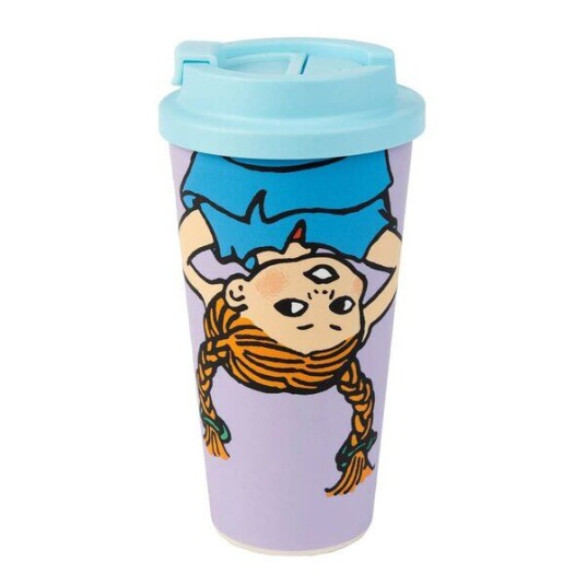Nordicbuddies Pippi take away kopp 45 cl lilla Nordicbuddies Pippi take away kopp 45 cl lilla