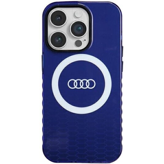 Deksel Audi Iml Big Logo Magsafe Deksel Iphone 14 Pro 6,1" Blå/Marineblå Hardcase Au-Imlmip14p-Q5/D2-Be
