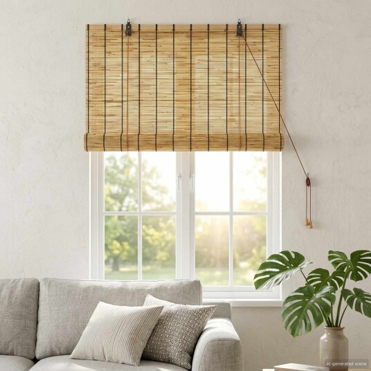 vidaXL Rullegardin Naturlig 80 x 160 cm Siv