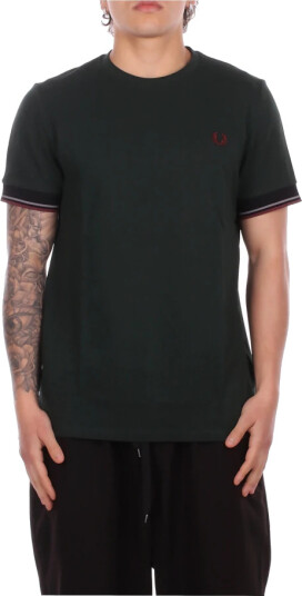 Fred Perry Herre Topper Grønn S,