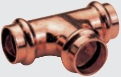 Conex Kobber T-Stykke Serie B Press 18 Mm P513001818018