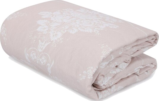 EnLora Home Sengeteppe Dobbelt 200x220+2 Putetrekk Beige/Hvit