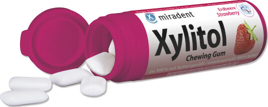 Tannpleie Tyggegummi Miradent Xylitol Jordbær Tannpleie Tyggegummi Miradent Xylitol Jordbær