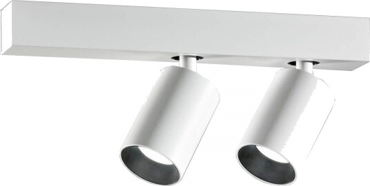 Saturno 2 Spot Dimbar 2x9W LED Hvit/Sort