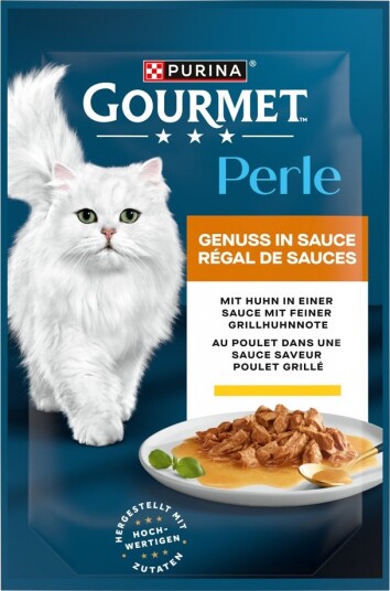 Gourmet våtfôr Opptil 26 på kjøpet Perle våtfôr til katt Nytelse i saus + 26 på kjøpet Kylling 104 x 85 g