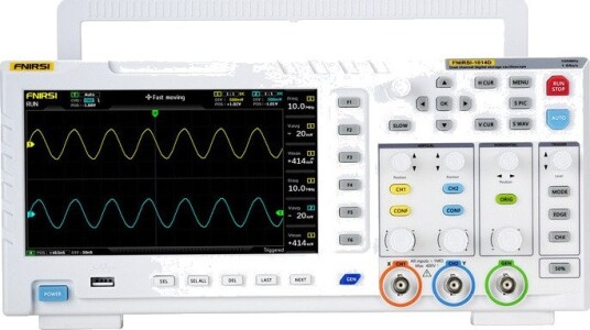 FNIRSI Oscilloskop 1014D 2-i-1 Og Signalgenerator 7" TFT, 800 × 480 Piksler