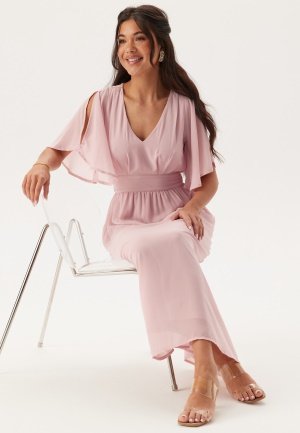 Bubbleroom Occasion Butterfly Sleeve Midi Dress Light pink 46 Bubbleroom Occasion Butterfly Sleeve Midi Dress Light pink 46