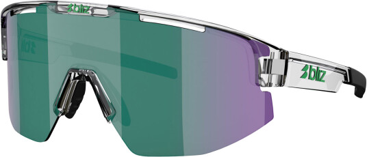 Bliz Matrix Small Sportsbriller Transparent White w/ Brown Green Multi