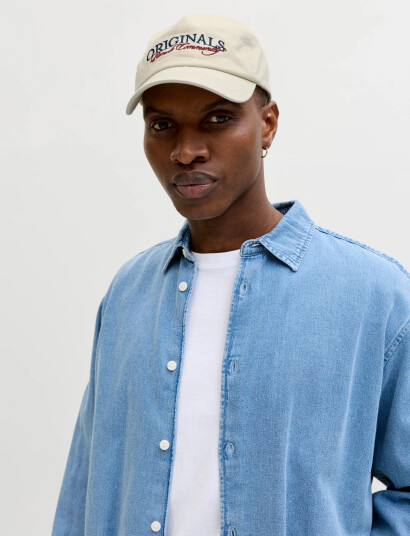 Jack & Jones Jacframe Washed Emb Cap Sn Cream ONE SIZE