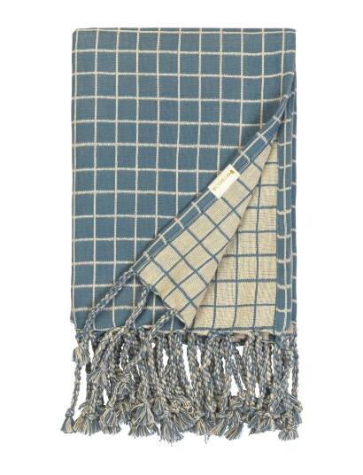 Fabelab Blanket - Grid - Blue - ONE SIZE