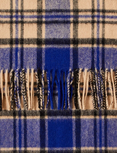 Selected Slmtope Wool Check Scarf Blue ONE SIZE Selected Slmtope Wool Check Scarf Blue ONE SIZE