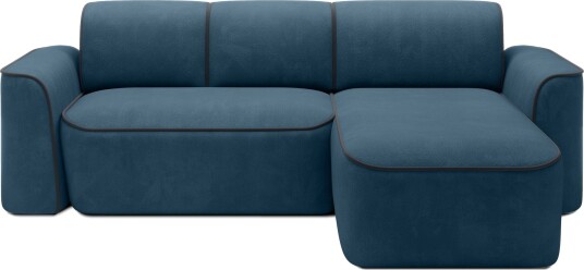 Ume 4 seter Sofa med Sjeselong   Blå