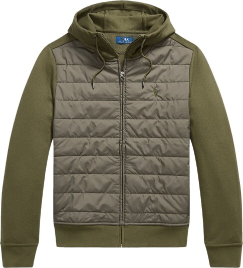 Polo Ralph Lauren Hybrid Full Zip Hoodie CANOPY OLIVE XS