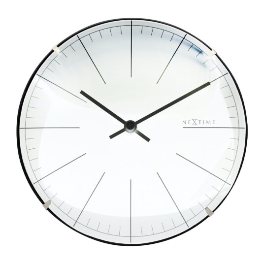 Nextime Veggklokke Big Stripe Mini Dome, diameter 20 cm 1728086-02-0 Nextime Veggklokke Big Stripe Mini Dome, diameter 20 cm 1728086-02-0
