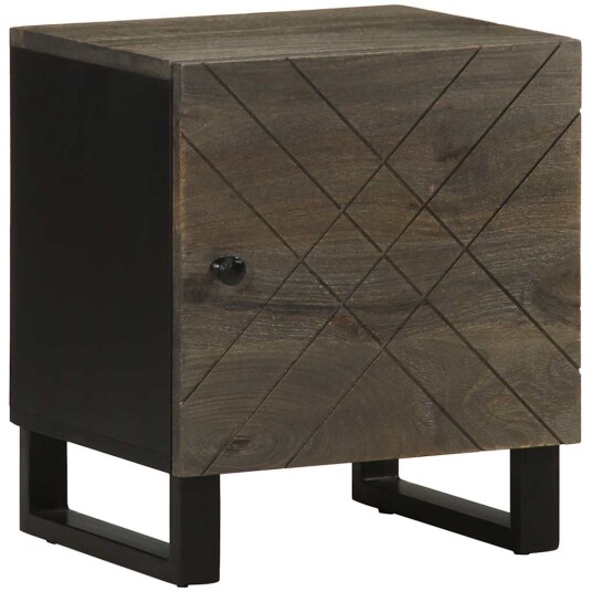  Nattbord svart 40x33x46 cm heltre mango 8721158447739