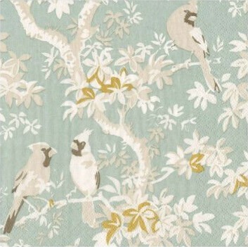 Scenic Songbirds serviett blå 20 pk