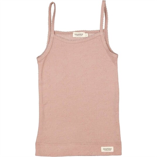MarMar Wool Pointelle Burnt Rose Undertrøje 2 år/92