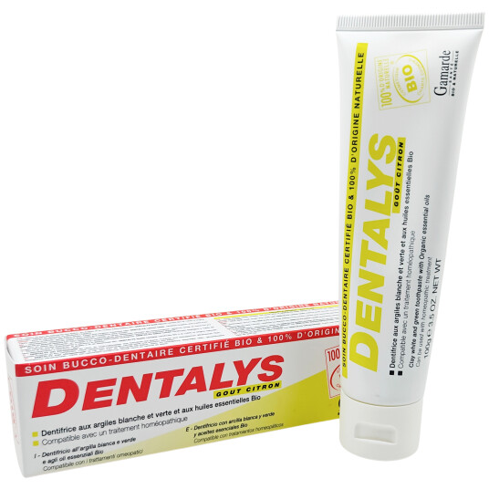 Økologisk tannkrem GAMARDE Dentalys Lemon 100g Økologisk tannkrem GAMARDE Dentalys Lemon 100g