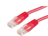 Value 21.99.1561 RJ45 Netværkskabel, patchkabel CAT 6 U/UTP 5.00 m Rød (klar) Ikke skærmet 1 stk