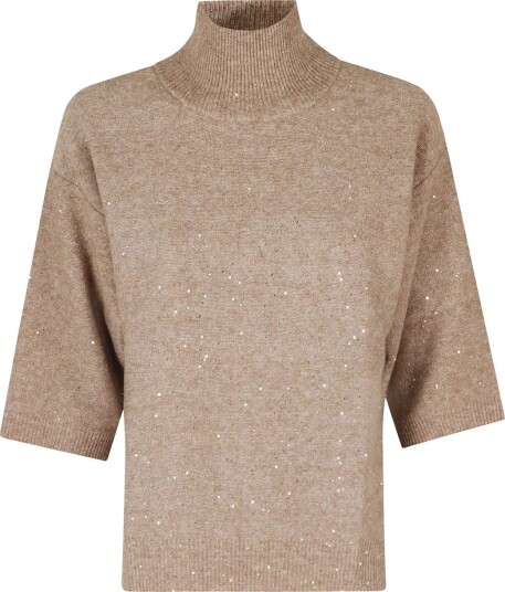 Seventy Dame Strikkevarer Brun M,