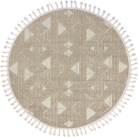 Runde tepper Indoor/Outdoor Lennon beige Størrelse: Ø 200 cm