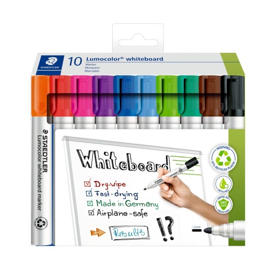 Staedtler Whiteboard mark. Lumocolor 10pcs wallet Staedtler Whiteboard mark. Lumocolor 10pcs wallet