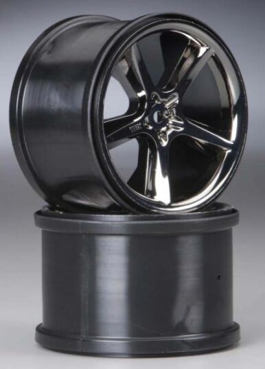 Traxxas 5372A Gemini 3.8" Wheels Black Chrome E-Revo 2 Traxxas 5372A Gemini 3.8" Wheels Black Chrome E-Revo 2