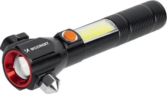Wozinsky Lommelykt WLR-31 5W 500lm CREE 3-in-1 Multifunction with Glass Breaker and Seat Belt Cutter Svart