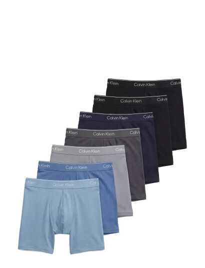 Calvin Klein Boxer Brief 7Pk Multi/patterned S Calvin Klein Boxer Brief 7Pk Multi/patterned S