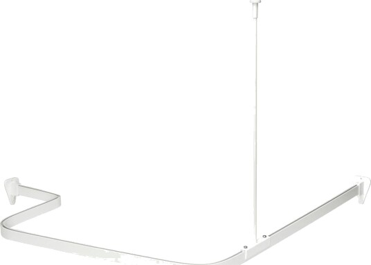 Habo Dusjforhengskinne Flex 3x1m, Bøybar Hvit