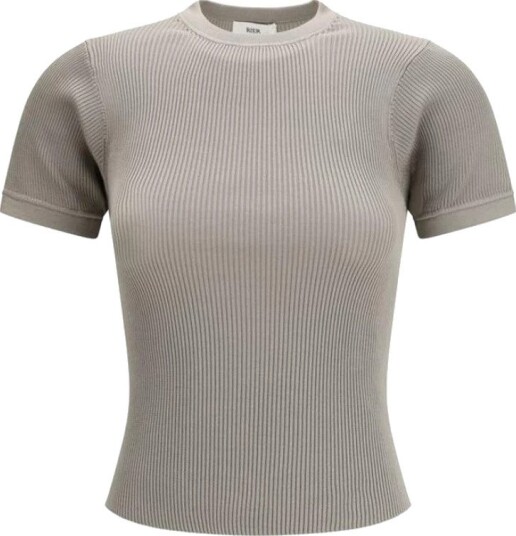 Rier, Dame, Strikkevarer, Beige, S,