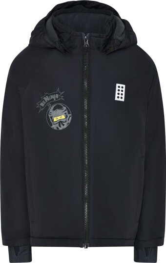 LEGO® Ninjago Vinterjakke LWJesse 607 Svart m. Trykk LEGO® Wear 3 år (98) Vinterjakke