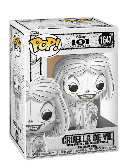 Funko Pop Vinyl Sketched - Cruella De Vil - Rosa - Figurer