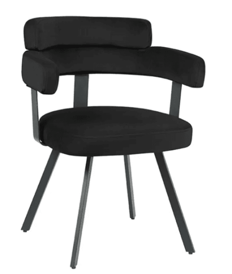 Trend Collection Bardi Spisestol – Sort Velour