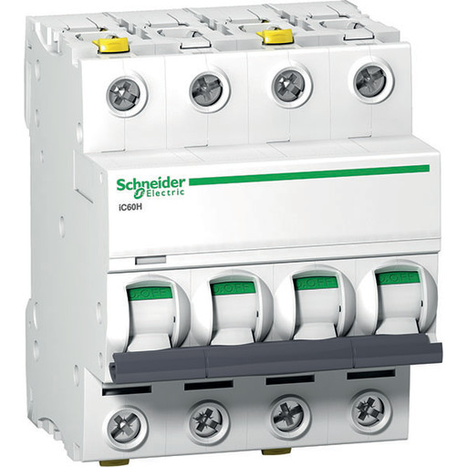 Schneider Electric Acti9 ic60h 4p 32a c miniature circuit breaker (3606480438837)