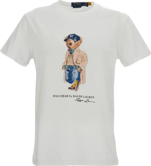 Polo Ralph Lauren Custom Slim Fit Polo Bear T Shirt White M