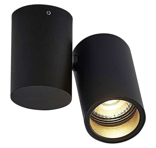 Arcchio Taklampe Gesina, 1 lyskilde, svart Arcchio Taklampe Gesina, 1 lyskilde, svart
